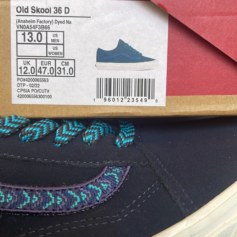 Vans Men’s Old Skool 36 D
(Anaheim Factory) Dyed Na
VN0A54F3B66 sneakers - Picture 16 of 16